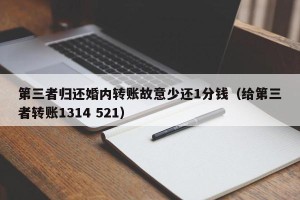 第三者归还婚内转账故意少还1分钱（给第三者转账1314 521）