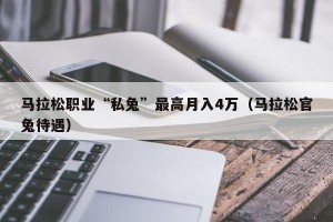 马拉松职业“私兔”最高月入4万（马拉松官兔待遇）
